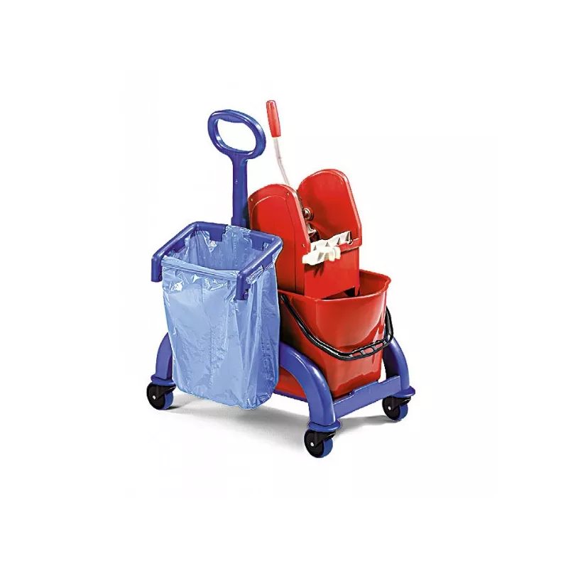 Chariot de lavage FRED PLASTIQUE 2X25L+accessoires SP