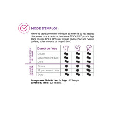 Lessive désinfectante en pastilles – Lavage et désinfection du linge