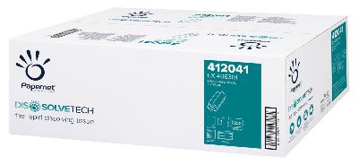 Carton 5000 essuie-mains recyclés gris 1 pli  "Z"